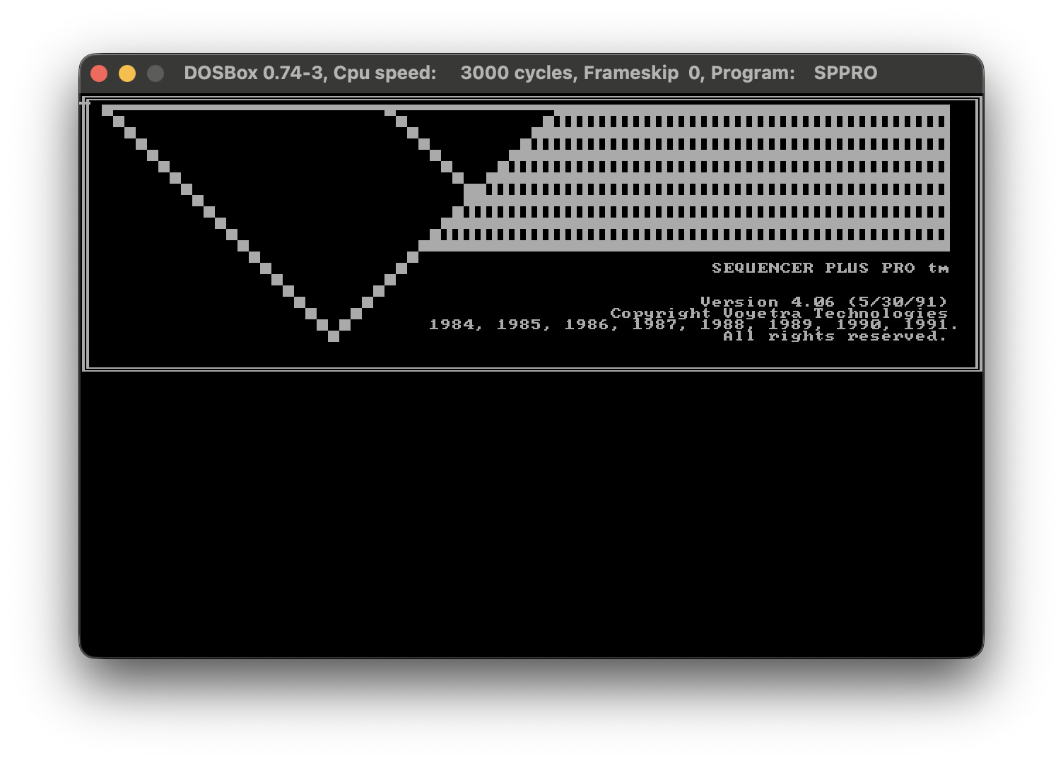 VSP splash screen